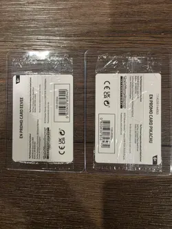Pikachu 025/165 & Eevee 133/165 Pokemon Together Stamped Promos Sealed SV 151 NM - Image 2