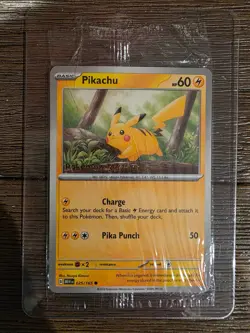 Pikachu 025/165 & Eevee 133/165 Pokemon Together Stamped Promos Sealed SV 151 NM - Image 5