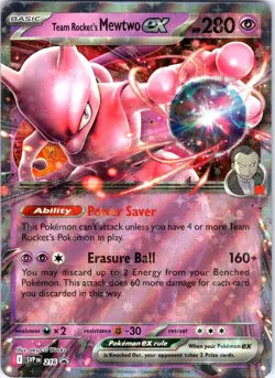 Team Rocket's Mewtwo ex - 216 SV: Scarlet & Violet Promo Cards Pokemon TCG NM - Image 1