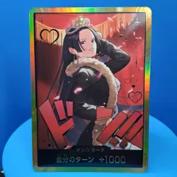 ONE PIECE Japanese Heroines Edition Boa Hancock DON!! GOLD Card DON(EB03-D) NM - Image 1