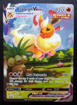 Flareon VMAX - SWSH180 - Pokemon Sword Shield Black Star Promo Full Art - EXC - Image 1