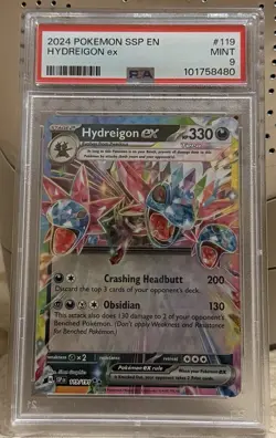 Hydreigon EX Holo PSA 9 Surging Sparks #119 Double Rare Pokemon Card 2023 Mint - Image 1