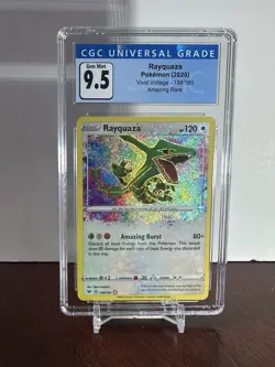 Rayquaza Amazing Rare Card CGC 9.5 Gem Mint, Vivid Voltage 138/185 - Image 1
