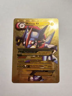 Mega Ash-Greninja EX Gold Foil Fan Art Rare Display Card NM - Image 1