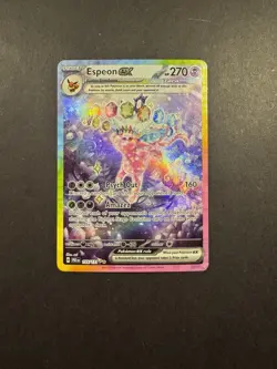 Pokemon TCG Espeon EX Prismatic Evolutions Holo Card 155/131 Near Mint Condition - Image 1