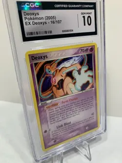 CGC Gem Mint 10 2005 EX Deoxys 16/107 Non-Holo Pokemon Card - Image 2