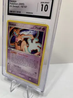 CGC Gem Mint 10 2005 EX Deoxys 16/107 Non-Holo Pokemon Card - Image 3