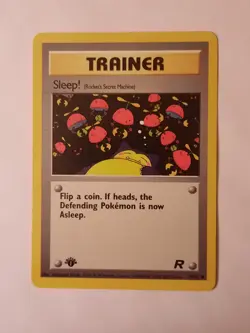 Pokemon Card Team Rocket 1st Edition Regular Finish Sleep! 79/82 - Image 1