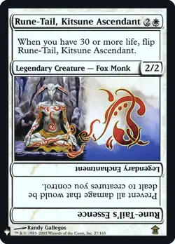 Rune-Tail, Kitsune Ascendant: MtG Magic the Gathering The List Rare - Image 1