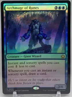 🧙Archmage Of Runes R 0030 Foil FDN: Foundations MTG - Image 1