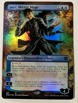 Jace, Mirror Mage (Borderless) Zendikar Rising Foil - MTG MYTHIC - Image 1