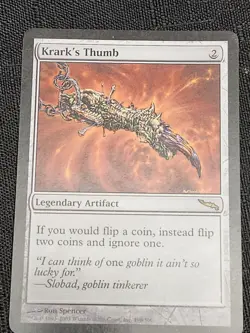 MTG Krark's Thumb Mirrodin 190/306 Regular Rare- EX Condition - Image 1
