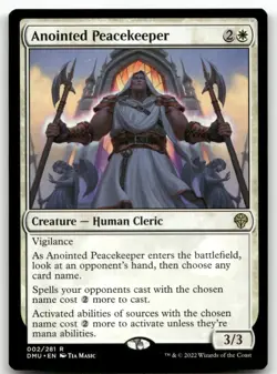 Anointed Peacekeeper #2 MTG Dominaria United NM X1 - Image 1