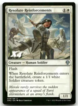 Resolute Reinforcements #29 MTG Dominaria United NM X4 - Image 1