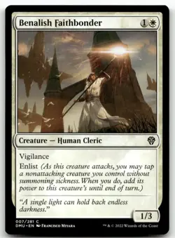 Benalish Faithbonder #7 MTG Dominaria United NM X1 - Image 1