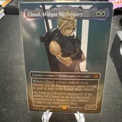 MTG English Cloud, Midgar Mercenary (Borderless) NM Foil - Image 1