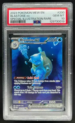 2023 Pokemon SV 151 Blastoise ex #200/165 PSA 10 - Image 1