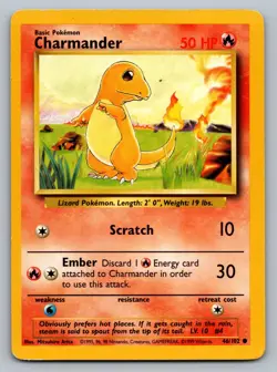 Pokemon TCG Base Set Charmander 046/102 - Image 1