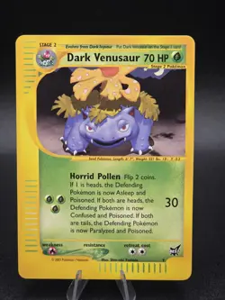 Pokemon TCG Dark Venusaur Best of Game 7/9 Regular Promo Promo NM - Image 1