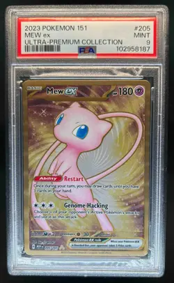 2023 Pokemon 151 Mew Ex Ultra Premium Collection #205/165 PSA 9 - Image 1