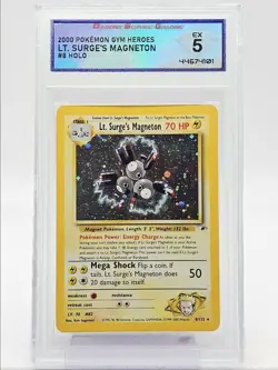 LT. SURGE'S MAGNETON 2000 POKEMON GYM HEROES HOLO RARE 8/132 DSG 5 Q5650 - Image 1
