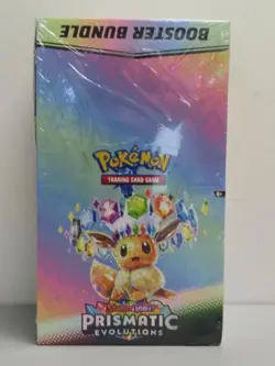 2025 Pokemon Prismatic Evolutions Factory Sealed Booster Bundle Display Box (b) - Image 1