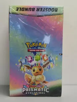 2025 Pokemon Prismatic Evolutions Factory Sealed Booster Bundle Display Box (a) - Image 1