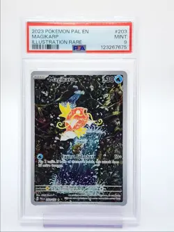 MAGIKARP 2023 POKEMON PALDEA EVOLVED ILLUSTRATION RARE A 203/193 PSA 9 Q0004 - Image 1