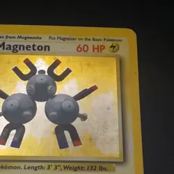Magneton 9/102 - Holo RARE - VINTAGE WOTC POKEMON CARD - BASE SET - MP - Image 3