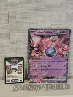 Pokemon TCG Destined Rivals Team Rocket’s Mewtwo ex SVP 205 Jumbo Card Holo - Image 1