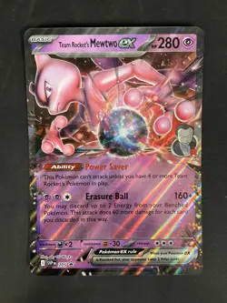 Pokemon TCG SV: Scarlet & Violet Promo Cards #205 Team Rocket's Mewtwo ex JUMBO - Image 1