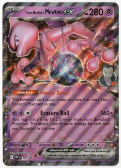 JUMBO Team Rocket's Mewtwo ex SVP205 (NM) - Black Star Promo Jumbo - Pokemon TCG - Image 1