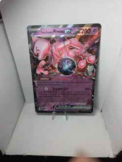 Team Rocket's Mewtwo ex Jumbo SVP 205 Destined Rivals Pokemon Promo Near Mint - Image 1