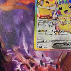 Pikachu EX 219/191 Ultra Rare Full Art Surging Sparks Pokemon Card NM - Image 2