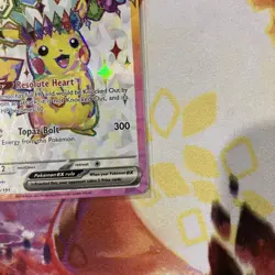 Pikachu EX 219/191 Ultra Rare Full Art Surging Sparks Pokemon Card NM - Image 3