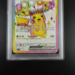 PSA 10 Pikachu EX 219/191 Pokemon Surging Sparks Holo Full Art Graded Card - Image 3