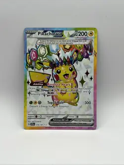 2024 Pokemon SV Surging Sparks • PSA 10 CONTENDER •Pikachu Ex Full Art #219/191 - Image 1