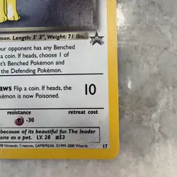 Pokemon TCG Dark Persian Promo 1999-2000 #17 Rare Holo Lightly Played - Image 4