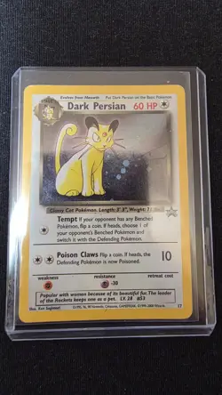 Pokemon TCG Dark Persian Promo1999-2000 #17 Holographic - Image 2