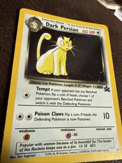 Pokemon TCG Dark Persian Promo1999-2000 #17 Holographic - Image 3