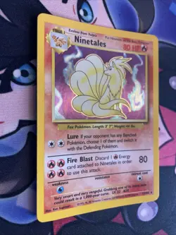 Pokemon TCG Ninetales Base Set Holo Rare Card 12/102 Near mint NM - Image 2
