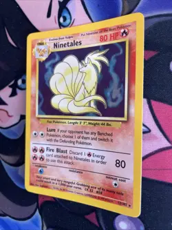 Pokemon TCG Ninetales Base Set Holo Rare Card 12/102 Near mint NM - Image 3