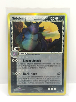 Pokemon Nidoking TCG Reverse Holo Rare EX Dragon Frontiers Card 6/101 - Image 1