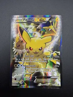 Pokemon TCG Pikachu EX Black Star Promo XY124 Holo Card Rare - Image 3