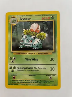 Ivysaur - 30/102 - Pokemon Base Set Unlimited Card WOTC LP - Image 1