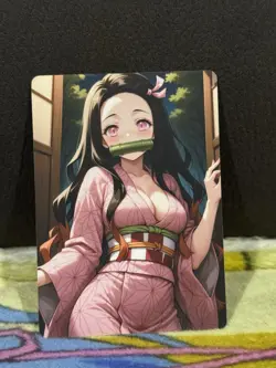 R18+ UNCENSORED NEZUKO DEMON SLAYER WAIFU CARD (ASK FOR PHOTOS OF BACK OF CARD) - Image 1