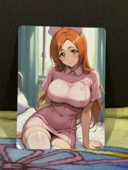 R18+ UNCENSORED ORIHIME BLEACH WAIFU CARD (ASK FOR PHOTOS OF BACK OF CARD) - Image 1
