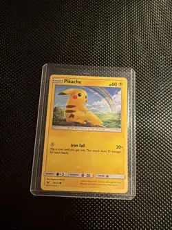 2017 Pokemon Pikachu 28/73Holo Shining Legends CrackedIce Holo Pokemon Card NM - Image 1