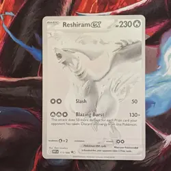 🔥Reshiram Ex 173/086 Sv: White Flare Holo Raw Pokemon Card TCG NM+🔥 - Image 1