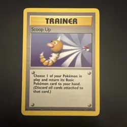 Scoop Up Pokemon TCG Base Set Trainer Card 78/102 Unlimited Rare NM - Image 1